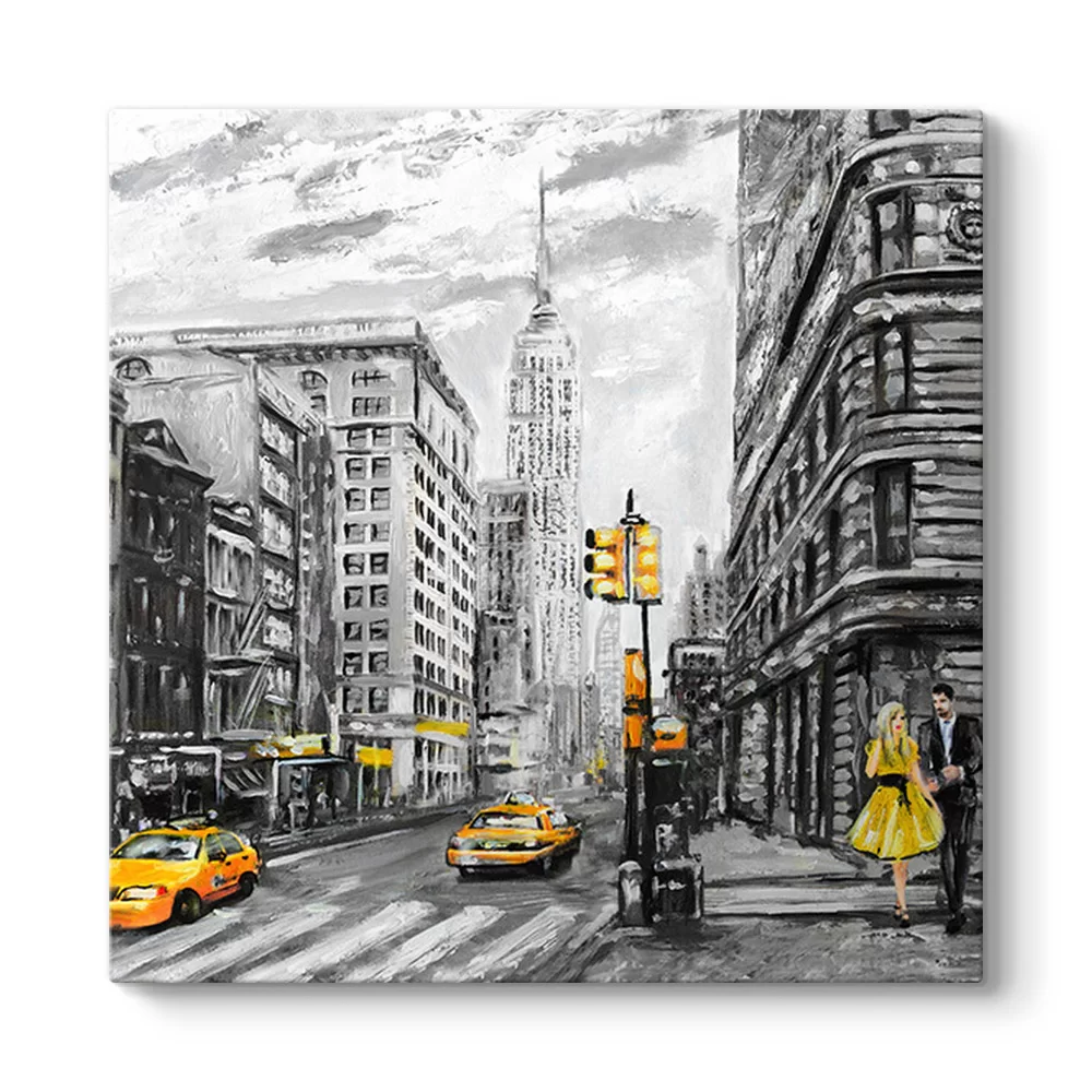 New York Caddeleri Tablosu - Model 3